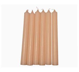 Vela vela candelabro coral 6 unidades