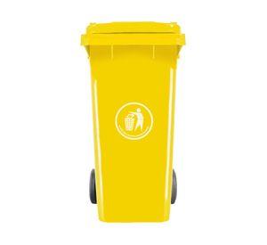 Basurero amarillo 120 lt