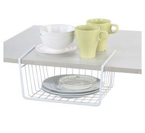 Canasto organizador de muebles blanco