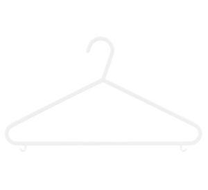 Colgador ropa blanco 10 unidades