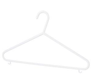 Colgador ropa blanco 10 unidades