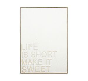 Cuadro con marco Textura frase 70x50 cm D2
