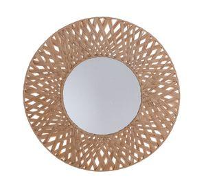 Espejo Fibra EAB natural 58x58 cm