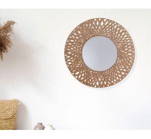 Espejo Fibra EAB natural 58x58 cm