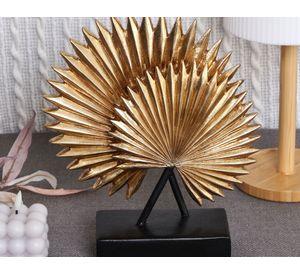 Figura decorativa Hojas doradas 24.5x8x28 cm