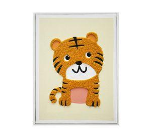 Lámina con marco Kids tigre 40x30 cm