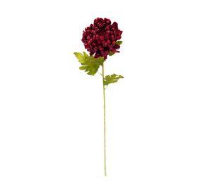 Flor tallo Dalia burdeo 74cm