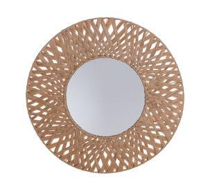 Espejo Fibra EA natural 58x58 cm