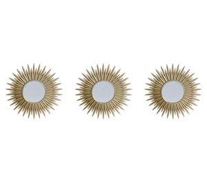 Espejo Dorados EAB dorado 25 cm 3 piezas