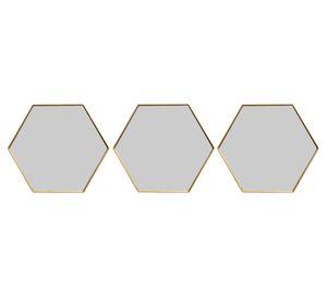 Espejo Hexagonales 20 cm 3 piezas