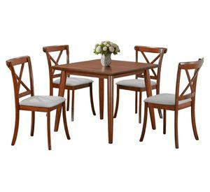 Juego de comedor 4 sillas Mallorca 74x90x90 cm