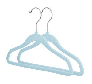 Colgador ropa infantil celeste 3 unidades