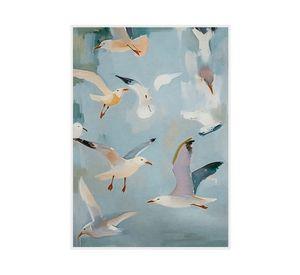 Canvas con marco 70x50 cm Gaviotas D1