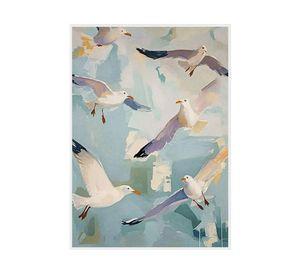 Canvas con marco 70x50 cm Gaviotas D2