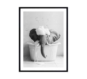 Canvas con marco Elefante 60x45 cm