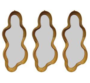 Espejo Ondas 15.5x37x2.8 cm 3 piezas