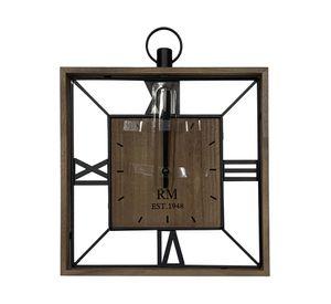 Reloj muro Cuadrado madera