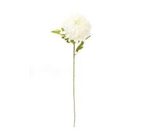 Flor tallo Dalia blanco 74cm