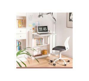 Escritorio Multifuncional Blanco - Compacto con Estanter铆as