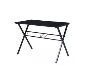 Escritorio Glass Metal Black 110 CM