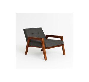 Sillón Marlow de Terciopelo - Gris Oscuro