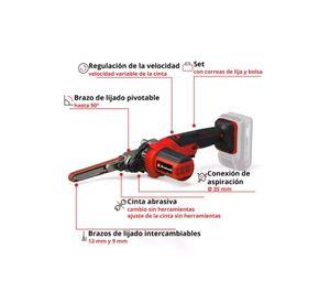 MINI LIJADORA DE BANDA EINHELL TE-BF 18 Li - Solo 18V