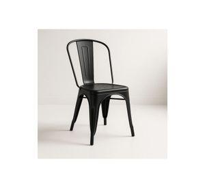 Silla Tolix de Comedor o Terraza Exterior - Negra