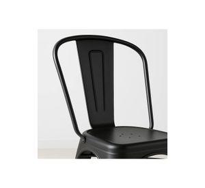 Silla Tolix de Comedor o Terraza Exterior - Negra