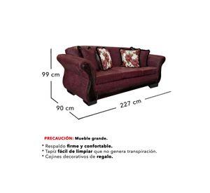 Living Con Resorte Estructural 9 Cuerpos 4+3+1+1 Finis Envejecido