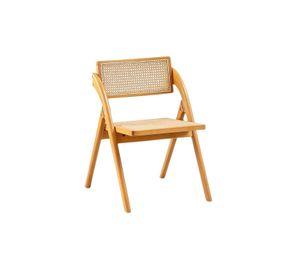 SILLA PLEGABLE DE RATTAN Y MADERA BELLY