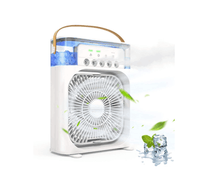 CLIMATIZADOR PORTÁTIL FRÍO 4 EN 1 VENTILADOR HUMIFICADOR ENFRIADOR LAMPARA&nbsp;LED&nbsp;220V&nbsp;USB