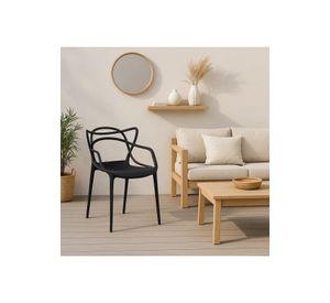 Silla de Terraza Exterior o comedor Master - Negra