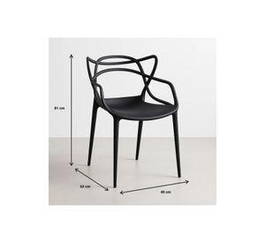 Silla de Terraza Exterior o comedor Master - Negra