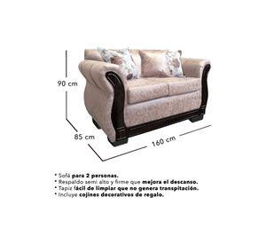 Living Con Resorte Estructural 6 Cuerpos 3+2+1 Lisbon Envejecido