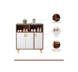 Cómoda Zapatero blanca madera MDF