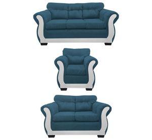 Living Con Resorte Estructural 6 Cuerpos 3+2+1 Taurus Chenille Premium Edición Limitada