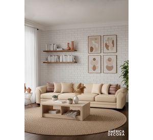 Sofá Seccional 5 Cuerpos XL Con Resorte Estructural Grandón Chenille