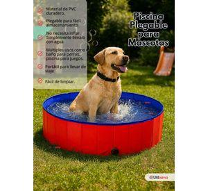 Piscina Bañera Portátil Plegable Para Perros 80x20cm