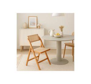 Silla Mistral Plegable de Madera Rattan Natural