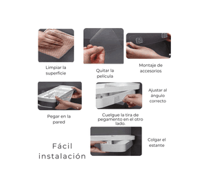 Organizador Esquinero Ajustable Multiuso para Baño y Cocina