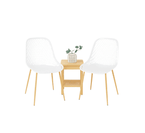 SET DE TERRAZA 2 SILLAS CON MESA AUXILIAR PANAL COZY