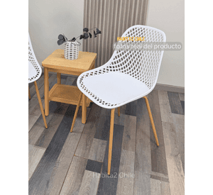 SET DE TERRAZA 2 SILLAS CON MESA AUXILIAR PANAL COZY