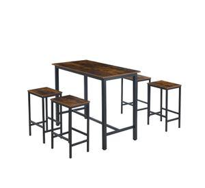 SET COMEDOR 4 PUESTOS INDUSTRY 120CM