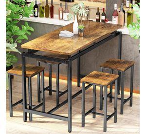 SET COMEDOR 4 PUESTOS INDUSTRY 120CM