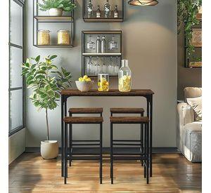 SET COMEDOR 4 PUESTOS INDUSTRY 120CM