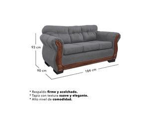 Living Con Respaldo Confortable 5 Personas Taurus 3+2 Chenille X