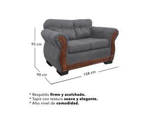 Living Con Respaldo Confortable 5 Personas Taurus 3+2 Chenille X
