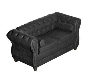 Juego de Living 2-1-1 Chesterfield Negro