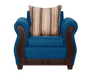 JUEGO DE LIVING ATENAS 311 AZUL LINO