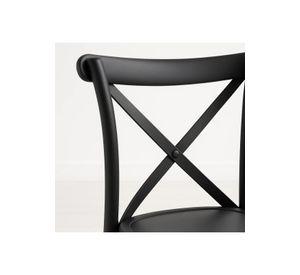 Silla Crossback Danubio de Terraza Exterior o Comedor - Negra